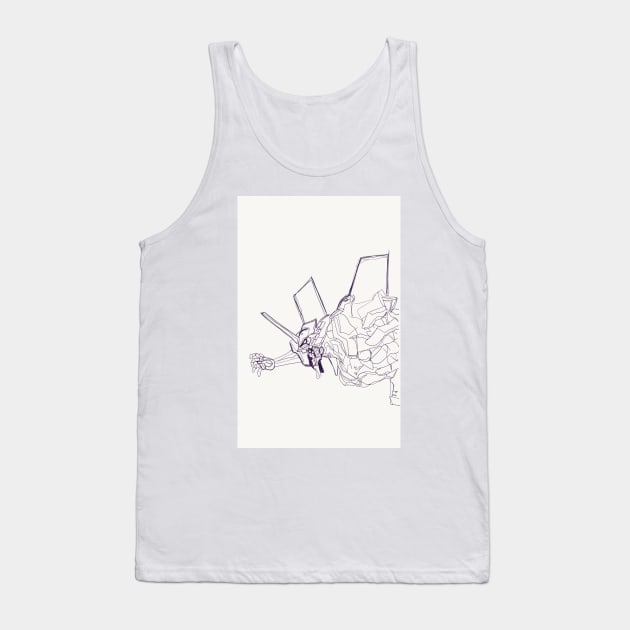 Evangelion model 01 Tank Top by jorge_lebeau